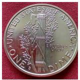 Awesome 2 oz Silver "Mercury Dime" Silver Round