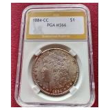 1884-CC Morgan Dollar - PGA MS66
