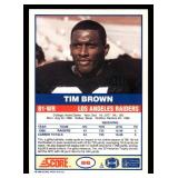 1989 Score Tim Brown Rookie #86