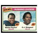 1977 Topps Leaders Walter Payton & OJ Simpson #3