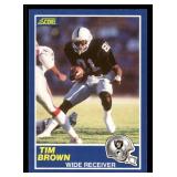 1989 Score Tim Brown Rookie #86