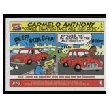 2003 Bazooka Comic Carmelo Anthony Rookie Card #17
