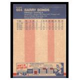 1987 Fleer Barry Bonds Rookie Card #604