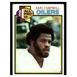 1979 Topps Earl Campbell Rookie Football Card #390