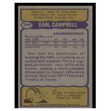 1979 Topps Earl Campbell Rookie Football Card #390