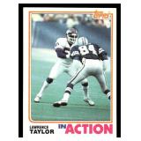 1982 Topps Lawrence Taylor Rookie Football Card (In Action) #435