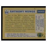 1982 Topps Anthony Munoz Rookie Football Card #51