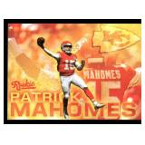 2017 ESPN Patrick Mahomes Rookie Football Card