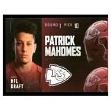 2017 ESPN Patrick Mahomes Rookie Football Card