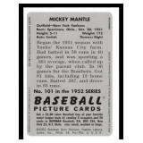 1996 Topps Mickey Mantle Commemorative 52 Bowman Reprint Refractor Insert Set #20