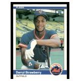 1984 Fleer Darryl Strawberry Rookie Baseball Card #599