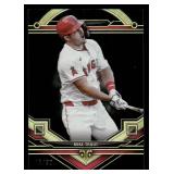2024 Topps Tribute Mike Trout Baseball Card - Black Parallel Card #1 Serial #