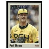 2024 Topps Heritage Paul Skenes Rookie Baseball Card #200