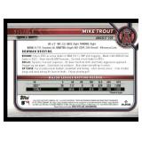 2022 Bowman Chrome Mike Trout Purple Refractro Card #13 Serial #