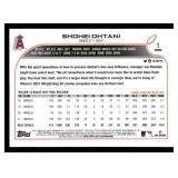 2022 Topps Chrome Shohei Ohtani Prizm Refractor Card #1