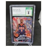 2004-05 Fleer USA Lebron James Basketball Card Graded NM/Mint 8