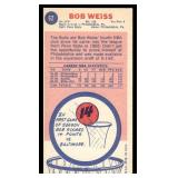 1969-70 Topps Bob Weiss Basketball Vintage Card #62 - Tall Boys