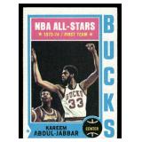 1974-75 Topps Kareem Abdul-Jabbar Vintage Basketball Card #1