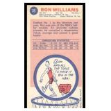 1969-70 Topps Ron Williams Basketball Vintage Card #36 - Tall Boys