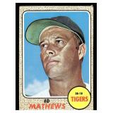 1968 Topps Ed Mathews Baseball Vintage Card #58
