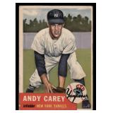 1953 Topps Andy Carey Baseball Vintage Card #188