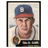 1953 Topps Ebba St. Claire Baseball Vintage Card #91