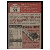 1953 Topps Ebba St. Claire Baseball Vintage Card #91
