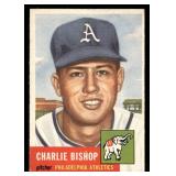 1953 Topps Charlie Bishop Baseball Vintage Card #186
