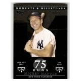 2007 Topps Moments & Milestone Mickey Mantle Card #166 Serial #