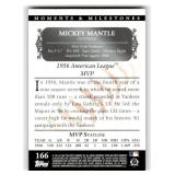 2007 Topps Moments & Milestone Mickey Mantle Card #166 Serial #