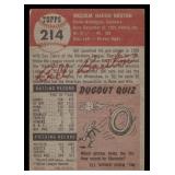 1953 Topps Bill Bruton Baseball Vintage Card #214