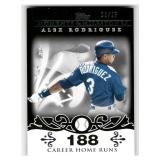 2008 Topps Moments & Milestones Alex Rodriguez Card #1 Serial #