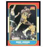 1986-87 Fleer Magic Johnson Basketball Card #53