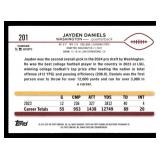2024 Topps Chrome Jayden Daniels Rookie Card #201