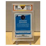 3D Grading 9.5 Gem Mint 2020 Donruss Optic Anthony Edwards Rookie #151