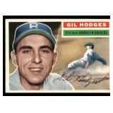 1956 Topps Gil Hodges Vintage Baseball Card #145