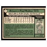 1979 O-Pee-Chee Paul Molitor Vintage Baseball Card #8
