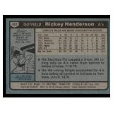 1980 Topps Rickey Henderson Rookie Vintage Baseball Card #482