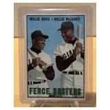 1967 Topps Fence Busters Wille Mays & Willie McCovey #423
