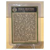 1967 Topps Fence Busters Wille Mays & Willie McCovey #423