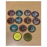 1971 Topps Coin Lot (13) Coins L@@K!!!