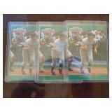 (3) 1992 Score Mickey Mantle Cards #2 "The Franchise Insert"