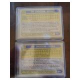 (2) 1987 Topps Bo Jackson Baseball Rookie Cards #170
