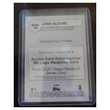 2020 Topps Jose Altuve Rookie Card Retrospective Logo Medallion Card #RCR-JA