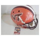 Michael Vick Full Size Autograph Helmet from V.T JSA Certified