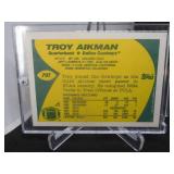 1989 Topps Traded Troy Aikman Rookie Card #70T