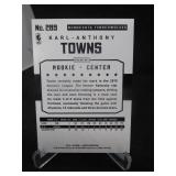 (5) 2015/16 Hoops Karl Anthony Towns Rookie Cards #289