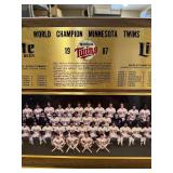 1987 Minnesota Twins World Champion Lite Beer Plaque