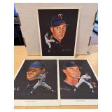 (3) 1963 Western Oil Minnesota Twins 8x10 RARE!!!