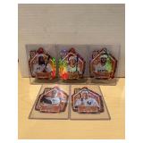 (5) 2024 Topps Holiday Baseball Ornament Cards L@@K!!!